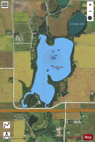 Buffalo Lake depth contour Map - i-Boating App - Satellite