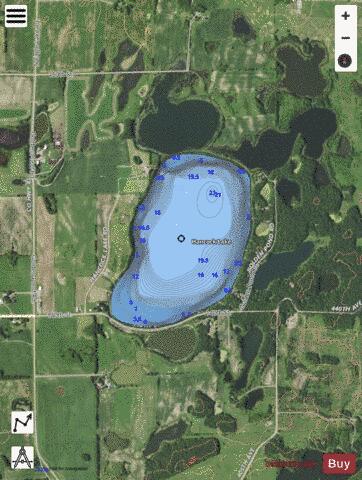 Hancock Lake depth contour Map - i-Boating App - Satellite