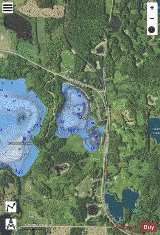 Lake Ida depth contour Map - i-Boating App - Satellite