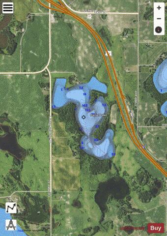Hansel Lake depth contour Map - i-Boating App - Satellite