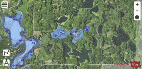 Chree (Flat) + Mule Lakes depth contour Map - i-Boating App - Satellite