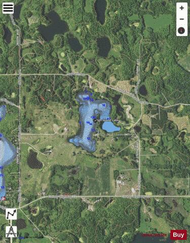 High Island Lake depth contour Map - i-Boating App - Satellite