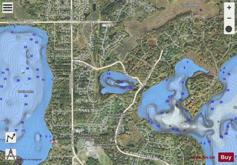 Charley Lake depth contour Map - i-Boating App - Satellite