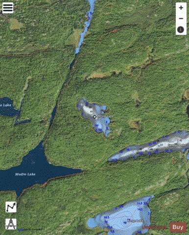 Alruss Lake depth contour Map - i-Boating App - Satellite