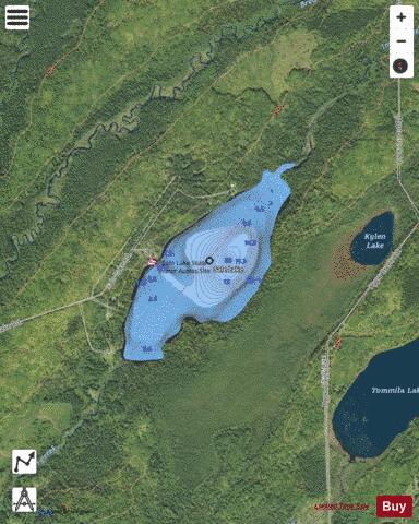 Sale Lake depth contour Map - i-Boating App - Satellite