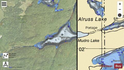Mudro Lake depth contour Map - i-Boating App - Satellite