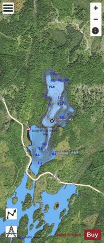 Ed Shave Lake depth contour Map - i-Boating App - Satellite