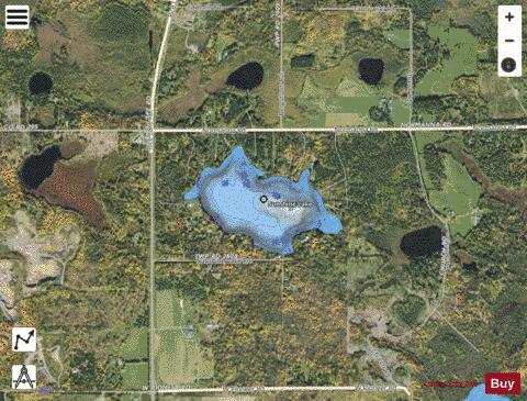 Sunshine Lake depth contour Map - i-Boating App - Satellite