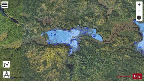Lunetta Lake depth contour Map - i-Boating App - Satellite