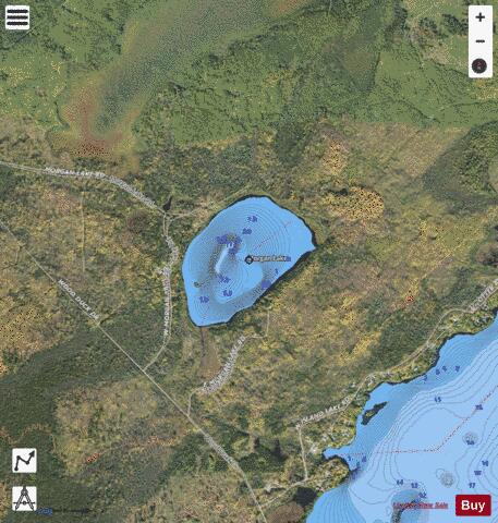 Morgan Lake depth contour Map - i-Boating App - Satellite