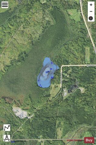 Little Markham Lake depth contour Map - i-Boating App - Satellite