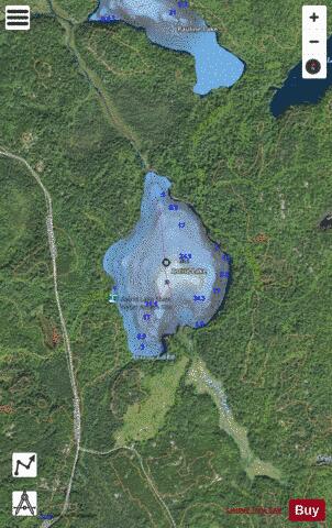 Astrid Lake depth contour Map - i-Boating App - Satellite