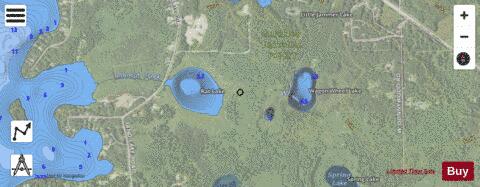 Rat Lake + Wagon Wheel Lake + depth contour Map - i-Boating App - Satellite