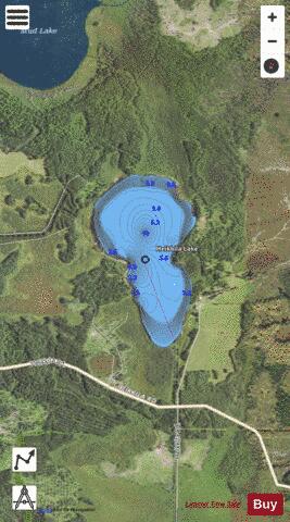 Heikkila Lake depth contour Map - i-Boating App - Satellite