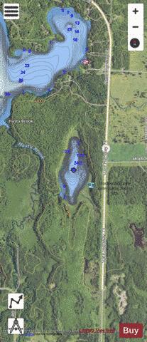 Blackwood Lake depth contour Map - i-Boating App - Satellite