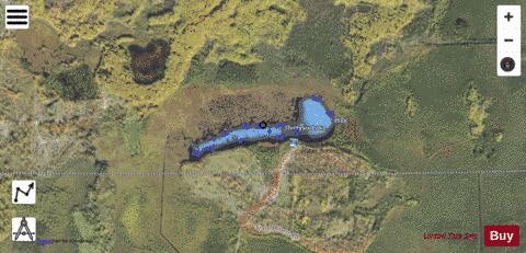 Thirtysix Lake depth contour Map - i-Boating App - Satellite
