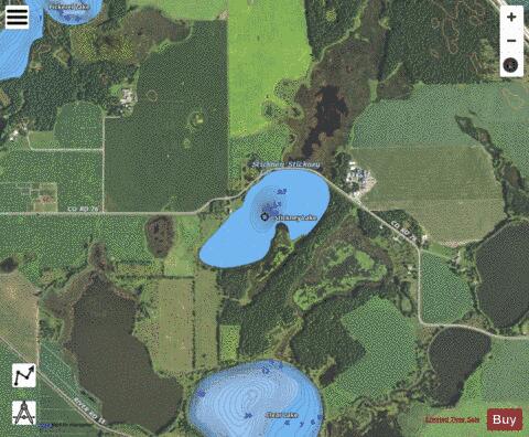 Stickney Lake depth contour Map - i-Boating App - Satellite