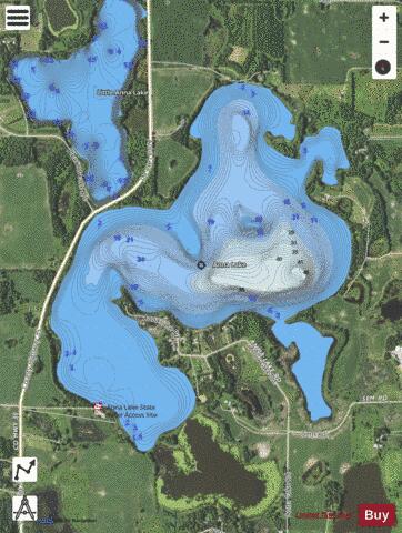 Lake Anna depth contour Map - i-Boating App - Satellite