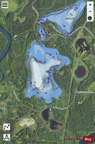 Black Bear Lake depth contour Map - i-Boating App - Satellite