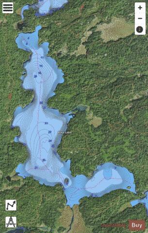 Lake Boot depth contour Map - i-Boating App - Satellite