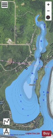 Lake Buck depth contour Map - i-Boating App - Satellite
