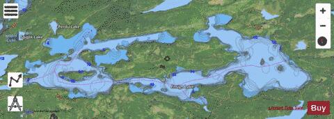 Lake Ensign depth contour Map - i-Boating App - Satellite