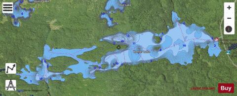 Lake Homer depth contour Map - i-Boating App - Satellite