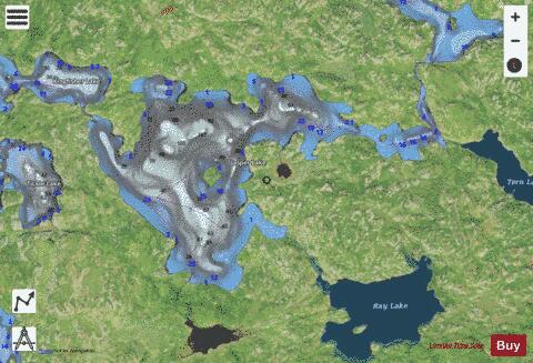 Lake Jasper depth contour Map - i-Boating App - Satellite