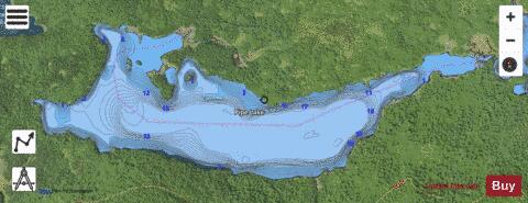 Lake Pipe depth contour Map - i-Boating App - Satellite