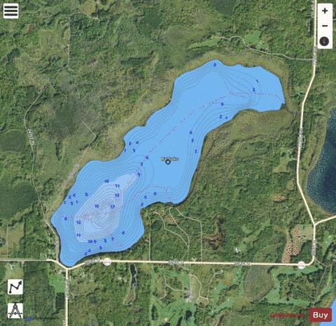 Lake Rat depth contour Map - i-Boating App - Satellite