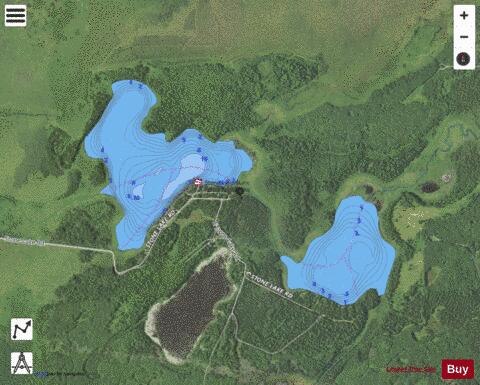 Lake Stone depth contour Map - i-Boating App - Satellite