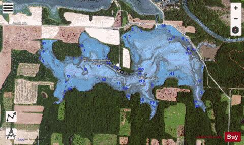 Atkinson Lake depth contour Map - i-Boating App - Satellite