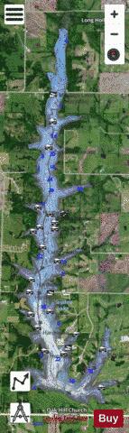 Mozingo Lake depth contour Map - i-Boating App - Satellite