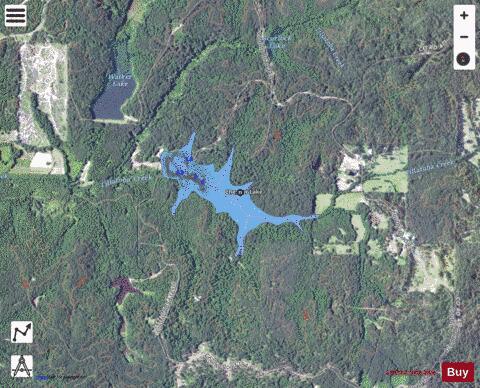 Chestnut Lake depth contour Map - i-Boating App - Satellite