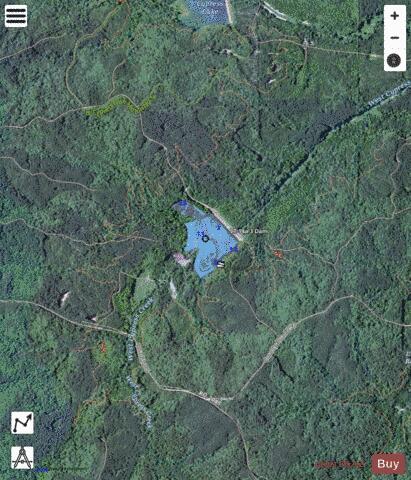Cypress Lake depth contour Map - i-Boating App - Satellite