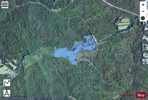 Puskus Lake depth contour Map - i-Boating App - Satellite