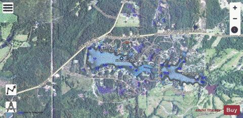 Silver Run Lakes depth contour Map - i-Boating App - Satellite