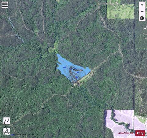 Texas Lake depth contour Map - i-Boating App - Satellite