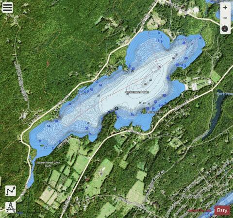 Swartswood Lake depth contour Map - i-Boating App - Satellite