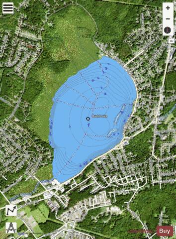 Budd Lake depth contour Map - i-Boating App - Satellite