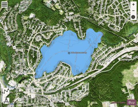 Lake Musconetcong depth contour Map - i-Boating App - Satellite