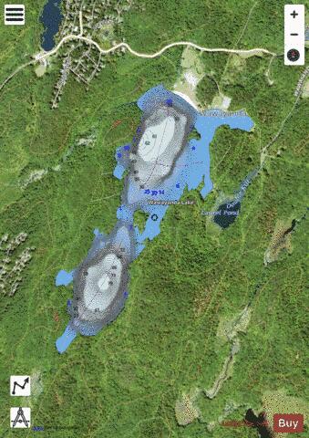Lake Wawayanda depth contour Map - i-Boating App - Satellite