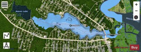 Laurel Lake depth contour Map - i-Boating App - Satellite