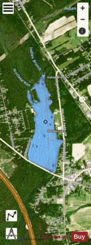Malaga Lake depth contour Map - i-Boating App - Satellite