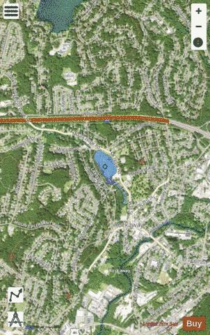 Rockaway Park Lake depth contour Map - i-Boating App - Satellite