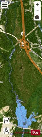 Willow Grove Lake depth contour Map - i-Boating App - Satellite