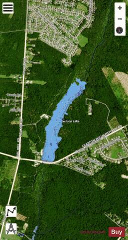 Wilson Lake depth contour Map - i-Boating App - Satellite