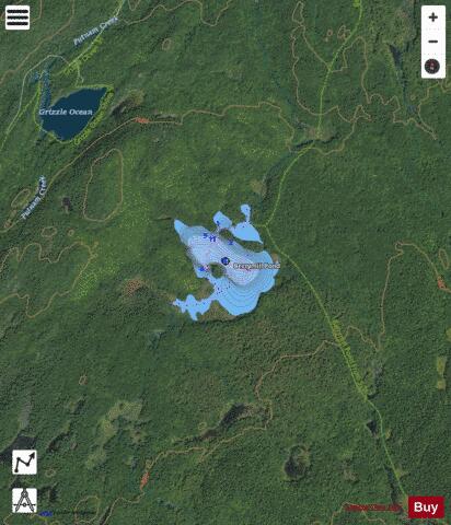 Berrymill Pond depth contour Map - i-Boating App - Satellite