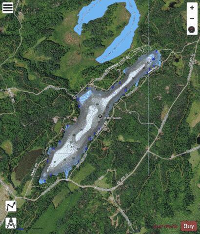 Lake Of The Woods depth contour Map - i-Boating App - Satellite