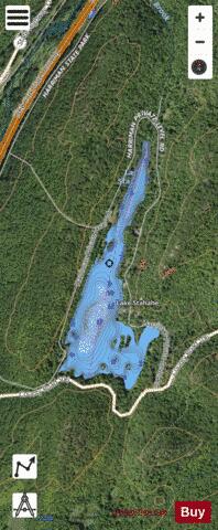 Lake Stahahe depth contour Map - i-Boating App - Satellite
